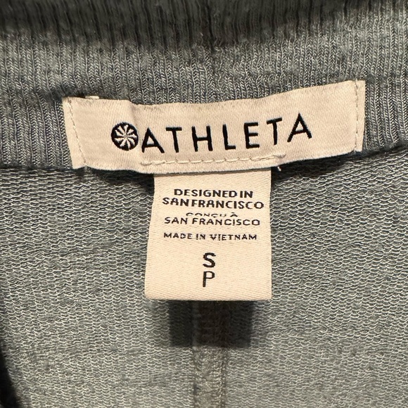 Athleta Pranayama Restore Rib Wrap Cardigan Nirvana Fabric Size SP - Picture 4 of 8